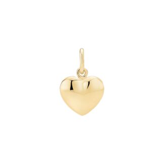 Lund Copenhagen vedhæng hjerte sølv forgyldt 10x12mm